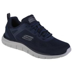 Buty sportowe Sneakersy męskie, Skechers Track-Broader. Niebieskie buty sportowe na co dzień męskie Skechers, bez zapięcia, trekkingowe. Za 298.47 zł.