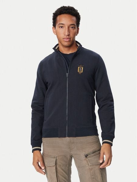 Aeronautica Militare Bluza 262FE2089UF00662 Granatowy Regular Fit. Niebieskie bluzy bez kaptura męskie AERONAUTICA MILITARE, l, z bawełny. Za 664.99 zł.