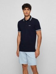 Hugo Boss Koszulka polo w kolorze granatowym rozmiar: 3XL. Niebieskie koszulki polo męskie Hugo Boss, xl, bez wzorów, z bawełny, bez ramiączek. Za 145.60 zł.