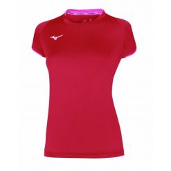 Koszulka mizuno femme Core. Czerwone bluzki sportowe damskie Mizuno, bez kołnierzyka, bez ramiączek. Za 85.00 zł.