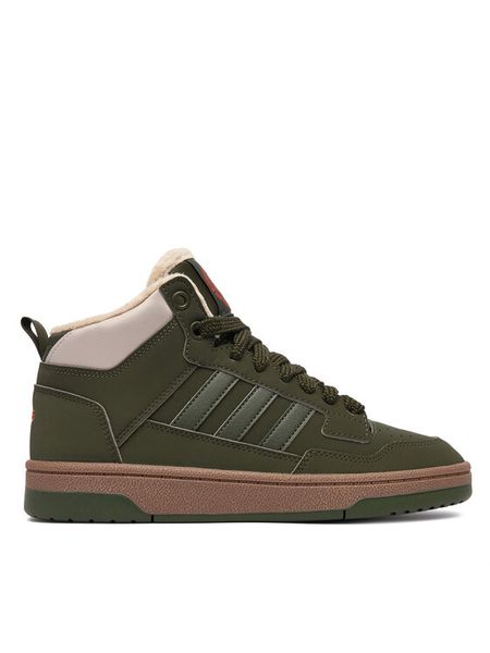 Adidas Sneakersy Rapid Court Mid Winterized Shoes KI6325 Zielony. Zielone buty sportowe chłopięce Adidas, ze skóry, bez zapięcia. Za 219.99 zł.