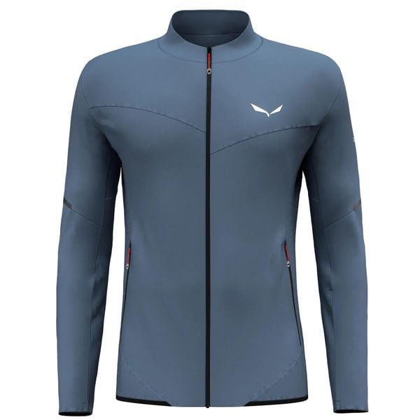 Bluza męska typu softshell Salewa PEDROC. Niebieskie bluzy bez kaptura męskie Salewa, l, bez wzorów, z elastanu, bez kaptura. Za 540.18 zł.