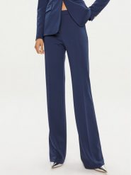 Pinko Spodnie materiałowe Hulka 100054 A0HM Granatowy Regular Fit. Niebieskie spodnie materiałowe damskie Pinko, bez wzorów, z materiału. Za 779.99 zł.