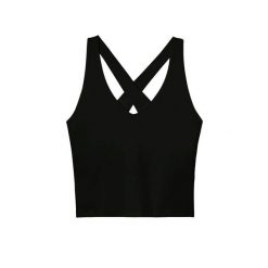 Damski tank top Girlfriend Collective Float Zoe. Czarne topy damskie GIRLFRIEND COLLECTIVE, bez wzorów, bez kołnierzyka. Za 275.00 zł.