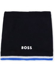 Hugo Boss Kids Szal-koło w kolorze granatowym rozmiar: 48-50 cm. Niebieskie szaliki dziecięce Hugo Boss Kids, ze splotem, bez ramiączek. Za 118.56 zł.