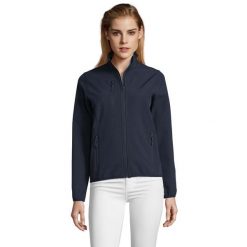 Kurtka Damska Radian Soft Shell. Niebieskie kurtki damskie SOL'S, s, bez wzorów, bez kaptura. Za 181.99 zł.