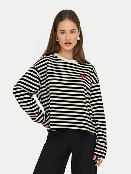 ONLY Bluzka Livina 15359682 Czarny Regular Fit. Czarne bluzki damskie Only, l, bez wzorów, z bawełny, bez ramiączek. Za 99.99 zł.
