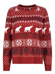 Sublevel Sweter w kolorze czerwonym rozmiar: XL. Czerwone swetry klasyczne damskie Sublevel, xl, bez wzorów, bez kołnierzyka. Za 87.81 zł.
