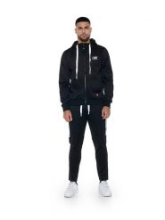 Bluza z kaptur na trening na co dzień. Czarne bluzy sportowe męskie LEONE 1947 APPAREL, s, z dresówki. Za 126.26 zł.