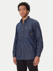 G-Star Raw Koszula jeansowa D27083-D539 Granatowy Regular Fit. Niebieskie koszule męskie G-Star Raw, l, bez wzorów, z bawełny, bez kołnierzyka, bez ramiączek. Za 349.99 zł.
