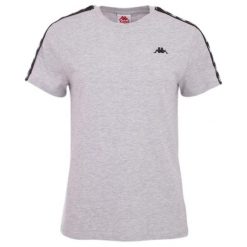 Koszulka Damska Jara. Szare bluzki damskie Kappa, bez wzorów, sportowe, bez kołnierzyka, bez ramiączek. Za 88.99 zł.