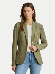 LAUREN RALPH LAUREN Marynarka Bullion 200797305033 Zielony Regular Fit. Zielone marynarki i żakiety damskie Lauren Ralph Lauren, l, bez wzorów, z bawełny. Za 1,499.00 zł.