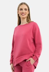 Bluza oversize B-PAOLA. Czerwone bluzy bez kaptura damskie Volcano, s, z bawełny. Za 159.99 zł.