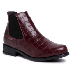 Sztyblety Jenny Fairy. Czerwone botki damskie Jenny Fairy, bez obcasa, na płaskiej podeszwie, bez zapięcia. Za 57.99 zł.