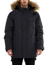 Płaszcz zimowy męski Fundango Spirit. Czarne płaszcze męskie Fundango, na zimę, m, bez wzorów, z materiału, eleganckie. Za 399.00 zł.
