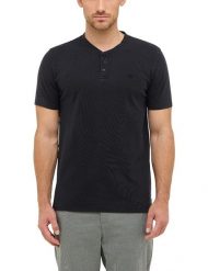 Męski T-Shirt Mustang Style Austin Jet Black 1016862 4188. Czarne t-shirty męskie Mustang, l, bez wzorów, bez kołnierzyka. Za 79.99 zł.