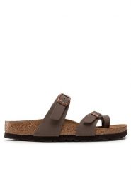 Birkenstock Japonki Mayari 0071063 Brązowy. Brązowe klapki damskie Birkenstock, bez wzorów, ze skóry, bez obcasa. Za 369.99 zł.