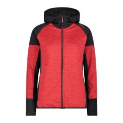 Bluza damska turystyczna CMP 34G2276. Czerwone bluzy bez kaptura damskie CMP, l, z tkaniny. Za 312.50 zł.