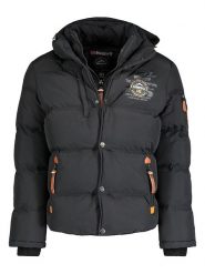 Geographical Norway Kurtka zimowa w kolorze czarnym rozmiar: S. Czarne kurtki męskie Geographical Norway, na zimę, s, z aplikacjami, bez kaptura. Za 188.85 zł.