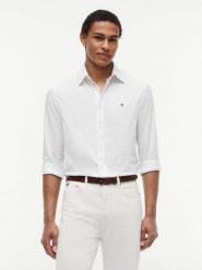 Tommy Hilfiger Koszula Mężczyźni Regular Fit Bawełna biały, XL. Białe koszule męskie Tommy Hilfiger, m, bez wzorów, z bawełny, bez kołnierzyka, bez ramiączek. Za 409.95 zł.