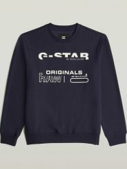 G-Star Bluza w kolorze granatowym rozmiar: S. Niebieskie bluzy bez kaptura męskie G-Star, s. Za 140.53 zł.