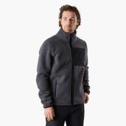 Bluza polarowa do turystyki męska Swedemount Lofoten Pile Jacket. Szare bluzy z kapturem męskie SWEDEMOUNT, m, z materiału. Za 279.99 zł.