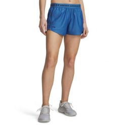 Under Armour Damskie Szorty Tech Play Up 1389882. Niebieskie szorty damskie Under Armour, bez wzorów, z materiału. Za 153.65 zł.