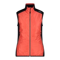 Damska kurtka bez rękawów CMP. Czerwone kurtki narciarskie i snowboardowe damskie CMP, bez wzorów, z puchu, bez kaptura, narciarskie. Za 428.25 zł.