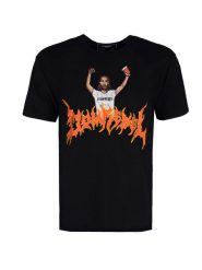Domrebel T-shirt "Party" | Party T-Shirt | Mężczyzna | Czarny. Czarne t-shirty męskie Domrebel, l, bez wzorów, z bawełny, bez kołnierzyka. W wyprzedaży za 299.00 zł.
