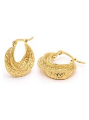 MOODE Kolczyki-kreole "Noeline" rozmiar: onesize. Żółte kolczyki damskie MOODE, ze stali. Za 43.99 zł.