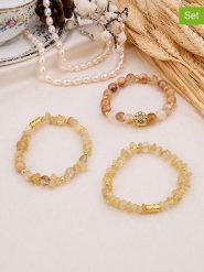 L'Atelier de Gaia Bransoletki (3 szt.) rozmiar: onesize. Brązowe bransoletki damskie L'Atelier de Gaia, z mosiądzu. Za 42.95 zł.