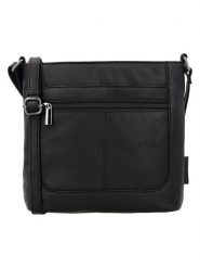 Beagles Skórzana torebka "Benidorm" w kolorze czarnym - 22 x 21 x 7 cm rozmiar: onesize. Czarne torebki klasyczne damskie Beagles, bez wzorów, z materiału, bez dodatków. Za 121.99 zł.