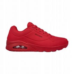 Sneakersy męskie Skechers Uno Stand On Air buty sportowe czerwone (52458-RED). Czerwone buty trekkingowe męskie Skechers, z materiału, bez zapięcia, trekkingowe. Za 289.00 zł.