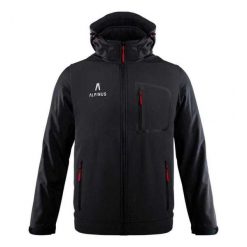 Męska Kurtka Soft Shell Stenshuvud. Czarne kurtki męskie Alpinus, m, bez wzorów, sportowe, bez kaptura. Za 349.99 zł.