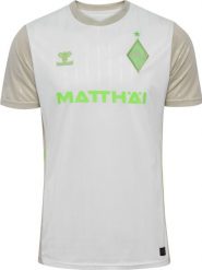 Koszulka Wyjazdowa Werderu Brema 2025/26. Białe bluzki sportowe damskie HUMMEL, l, z poliamidu, bez ramiączek, na fitness i siłownię. Za 471.50 zł.