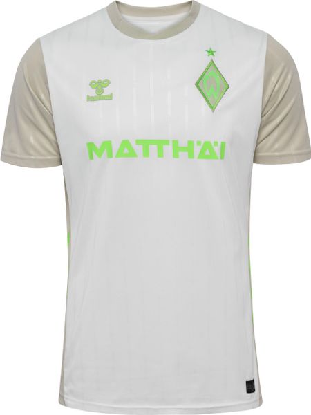 Koszulka Wyjazdowa Werderu Brema 2025/26. Białe bluzki sportowe damskie HUMMEL, l, z poliamidu, bez ramiączek, na fitness i siłownię. Za 422.00 zł.