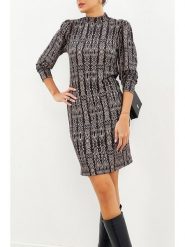 LA Angels Sukienka w kolorze czarno-szarym rozmiar: S. Czarne sukienki damskie LA Angels, s, bez wzorów, bez kołnierzyka, bez ramiączek, mini. Za 164.45 zł.