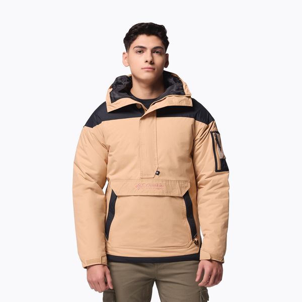 Kurtka ocieplana męska Columbia Challenger II Ins Pullover. Brązowe kurtki męskie Columbia, m, bez wzorów, z puchu, sportowe, bez kaptura. Za 549.99 zł.