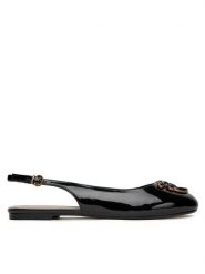 PINKO Sandały Maggy 01 SD0247 E002 Czarny. Czarne sandały damskie Pinko, bez wzorów, ze skóry, bez obcasa, na płaskiej podeszwie. Za 619.99 zł.
