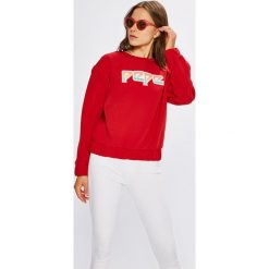 Pepe Jeans - Bluza Lisa. Czerwone bluzy bez kaptura damskie Pepe Jeans, l, z elastanu. W wyprzedaży za 229.90 zł.