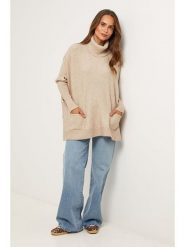 Soft Cashmere Golf w kolorze szarobrązowym rozmiar: 38/40. Brązowe golfy damskie Soft Cashmere, bez wzorów, z kaszmiru, bez ramiączek. Za 200.13 zł.