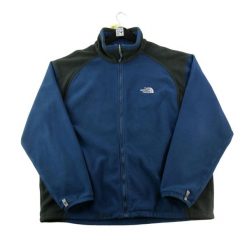 Second life - Kurtka polarowa męska Denali granatowa - Stan dobry. Niebieskie kurtki outdoor męskie The North Face, m, bez wzorów, z materiału, bez kaptura. Za 143.46 zł.