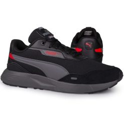 Buty męskie sportowe sneakersy Puma RUNTAMED PLUS. Czarne obuwie do biegania damskie Puma. W wyprzedaży za 209.00 zł.