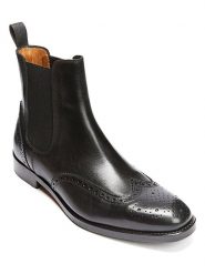 British Passport Skórzane sztyblety w kolorze czarnym rozmiar: 41. Czarne sztyblety męskie British Passport, ze skóry, bez zapięcia. Za 574.45 zł.