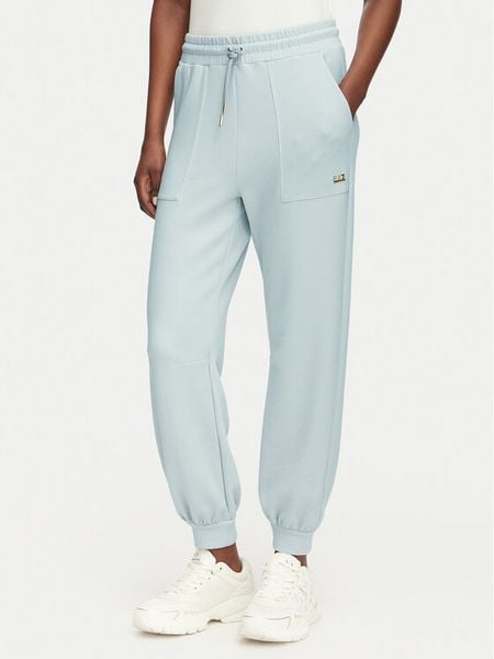 EA7 Emporio Armani Spodnie dresowe 7W000193 AF24375 U9001 Niebieski Regular Fit. Niebieskie spodnie dresowe damskie EA7 Emporio Armani, m, bez wzorów, z dresówki. Za 521.99 zł.