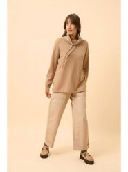Just Cashmere Kaszmirowy sweter "Melrose" w kolorze beżowym rozmiar: S. Brązowe golfy damskie Just Cashmere, s, bez wzorów, z kaszmiru, bez ramiączek. Za 413.99 zł.