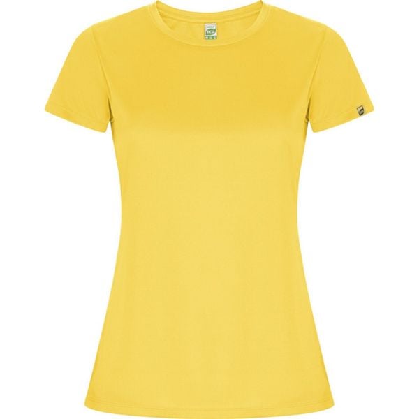 Damska Koszulka Sportowa Imola. Żółte bluzki sportowe damskie ROLY, xl, bez kołnierzyka, bez ramiączek. Za 36.99 zł.