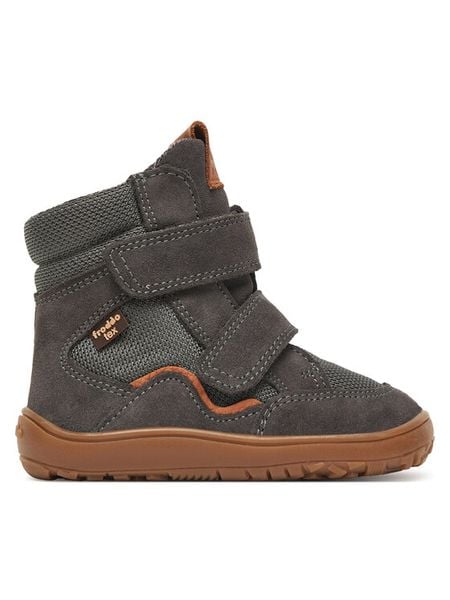 Froddo Kozaki Barefoot Tex Winter Tl G3160247-5T M Szary. Szare buty zimowe chłopięce Froddo, ze skóry, bez zapięcia. Za 319.99 zł.