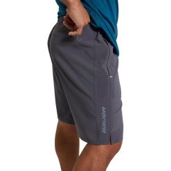 Shorty Męskie Trening. Szare szorty męskie BAUER, bez wzorów, z materiału. Za 260.99 zł.