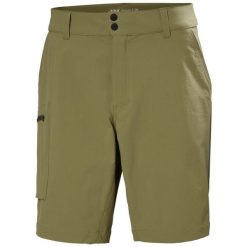 Szorty Helly Hansen Brono. Zielone szorty męskie Helly Hansen, z softshellu, bez kołnierzyka. Za 395.00 zł.